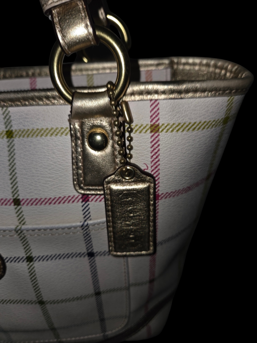 Coach Tattersall Tote - Picture 3 of 9